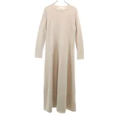 UNITED ARROWS ユナイテッドアローズ ウール 長袖 ニット ロングワンピース ベージュ レディース 古着