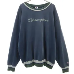 Champion チャンピオン 90s オールド 長袖 スウェット XL ネイビー系 メンズ 古着