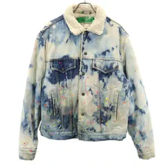 Johnbull ジョンブル デニムジャケット L ブルー系 裏ボア メンズ 古着