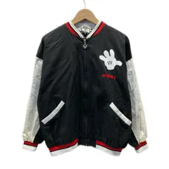 MICKEY＆CO　ブルゾン　90s vintage　90年代　アウター　フルジップ　総柄　キャラクター　プリント　刺しゅう　ディズニー　ミッキー　(C)Disney　古着