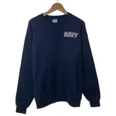 Soffe　スウェット　長袖　トレーナー　トップス　クルーネック　裏起毛　プリント　AUTHENTIC U.S. NAVY ORIGINALS　海軍　アメリカ軍　USA製　古着