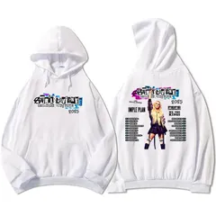 パンクプリンセス アヴリル・ラヴィーン プリント 2025 グレイテストヒッツ 記念 フード付き ロック スウェット white