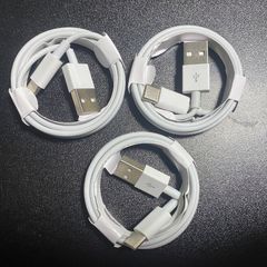 [3개 세트]Type-C 케이블 충전 케이블 타입 C USB iPhone Android 고품질 충전기 3개 1m 충전 라이트닝 케이블 급속 고속 Apple 순정 품질