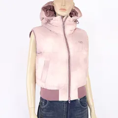 ディーゼル DIESEL 【訳あり】 64%OFF レディース フード付きダウンベスト ピンク ダブルジップ（サイズ/40）al0002