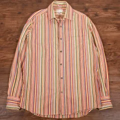 ポールスミス　Paul Smith　マルチカラーストライプ　長袖シャツ　Mサイズ