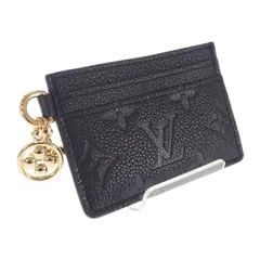 ルイヴィトン LOUIS VUITTON ポルトカルト LVチャーム M82132 カードケース モノグラムアンプラント ノワール メンズ 極美品【中古】【Sランク】