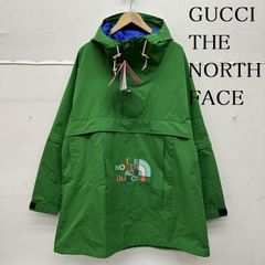 新品 グッチ ノースフェイス アノラック 緑 L - メルカリ