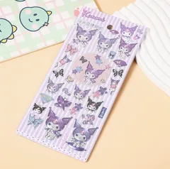 浮き上がる！かわいい キャラクター 立体シール 手作り DIY シール手帳用 装飾 ノート デコ 女の子 文具 デコシール おもちゃ 入園祝い 誕生日