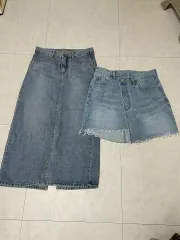 デニムミニスカート/ロング丈スカート