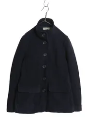 【お得なクーポン配布中!】 エルエルビーン ウール ハーフ コート レディース XS / 古着 ジャケット ハイネック フィールド テーラード ブレザー シンプル 無地 濃紺