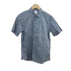 PaulSmith(ポールスミス) 半袖シャツ メンズ美品  - ブルー×黒×マルチ 花柄