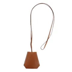 【値下げ】HERMES エルメス キーリングクロシェット ネックレス メンズ レザー ブラウン D刻印 中古のサムネイル
