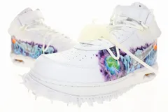 ナイキ NIKE × OFF WHITE AIR FORCE 1 MID SP LTHR GRAFITTI 28cm DR0500-100 オフ ホワイト エア フォース ミッド グラフィティ 【ブランド古着ベクトル】【中古】▲■251031