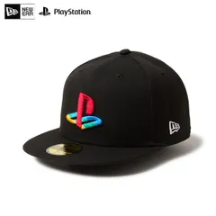 NEW ERA ニューエラ 14693450 59FIFTY PlayStation プレイステーション ファミリーマーク マルチカラー ブラック ブラック 7　3／8(58.7cm)
