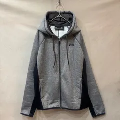 アンダーアーマー UNDER ARMOUR スウェットフルジップパーカー M レディース グレー USED