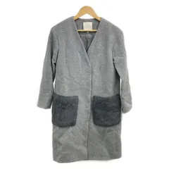 自由区/jiyuku(ジユウク) コート サイズ32 XS レディース - グレー×ダークグレー 長袖/冬
