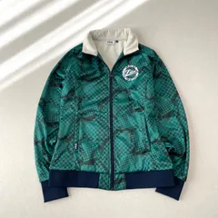 FILA GOLF / フィラゴルフ 防寒 防風 保温性 ストレッチ ゴルフウェア トラックジャケット ジャージ ウォーキング アウトドア スポーツ M グリーン