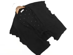 SM2 サマンサモスモス ニット ベスト sizeF/黒  ◇■ レディース