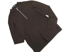 COMME CA ISM コムサイズム ハーフジップ ニット セーター sizeL/茶  ◇■ メンズ