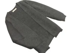 nano universe ナノユニバース ウール混 カーディガン sizeS/チャコール  ◇■ レディース