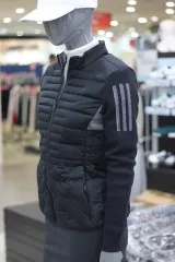 レディース adidas ゴルフ グース ダウン ゴルフ セーター ハイブリッド ダウン ジャケット