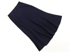 BLUE LABEL CRESTBRIDGE ブルーレーベル クレストブリッジ ウール混 ニット ロング スカート size38/紺  ◇■ レディース