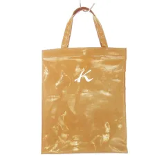 キタムラ Kitamura ハンドバッグ ミニトート 縦型 ナイロンコーティング ロゴ 茶 ブラウン /AH15 ■GY11