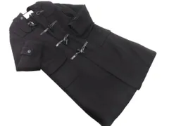 NATURAL BEAUTY BASIC ナチュラルビューティーベーシック ウール混 ロング ダッフル コート sizeM/紺  ◇■ レディース