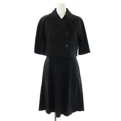 ダナキャランニューヨーク DKNY セットアップ 半袖ジャケット ワンピース 2 ブラック /DF ■OSのサムネイル