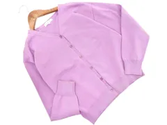 NATURAL BEAUTY BASIC ナチュラルビューティーベーシック Vネック カーディガン sizeS/紫  ◇■ レディース