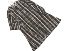 SM2 サマンサモスモス チェック シャツ ワンピース sizeF/黒ｘベージュｘグレー  ◇■ レディース