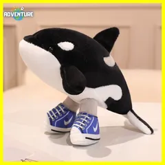 【即納】Tung Tung Tung Sahur トゥントゥントゥン サフール オルカレロオルカラ黒いシャチ ぬいぐるみキーホルダー男の子 人形グッズ子供キッズ プレゼント ギフト クリスマス イタリアンブレインロット ミーム FB01