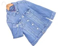 TOMMY HILFIGER トミーヒルフィガー ストレッチ Gジャン デニム ジャケット size2/青  ◇■ レディース