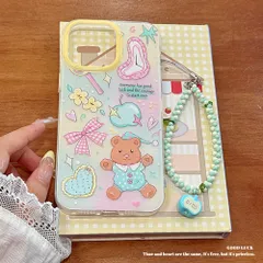 スマホケース アップル iPhone 16 Pro Max 15 14 かわいい くま リボン チェーン 保護カバー