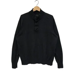 Eddie Bauer エディーバウアー ヘンリーネック ニット セーター ハーフボタン CHINA製 XLサイズ グレー