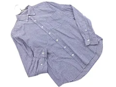 green label relaxing グリーンレーベルリラクシング ユナイテッドアローズ チェック ボタンダウン シャツ sizeM/青  ◇■ メンズ