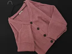 allamanda アラマンダ Vネック ニット カーディガン sizeM/ピンク  ◇■ レディース