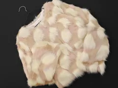 CECIL McBEE セシルマクビー フェイクファー ジャケット sizeM/ベージュ  ◇■ レディース