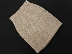 PROPORTION プロポーション ボディドレッシング ウール混 ニット Aライン 台形 スカート sizeS/ベージュ  ◇■ レディース