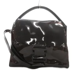 ズッカ zucca バックルバック ハンドバッグ ショルダー 2WAY PVC クリア 黒 ブラック /NU