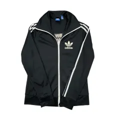 アディダス ヨーロッパ 白ライン 黒 トラックジャージ 95