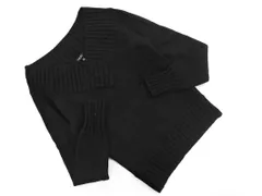 INDIVI インディヴィ ウール100% Vネック ニット セーター size38/黒 ◇■ レディース