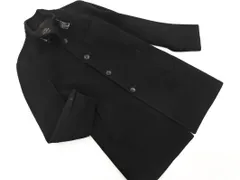 UNITED ARROWS ユナイテッドアローズ ウール100% スタンドカラー コート sizeS/黒 ◇■ メンズ