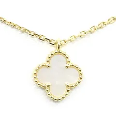 【栄】ヴァンクリーフ＆アーペル K18YG スウィートアルハンブラ ネックレス 750YG VCARF69100 MOP ジュエリー