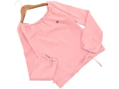 バーバリーブルーレーベル ウール混 ギャザー ドロスト ニット セーター size38/ピンク ◇■ レディース