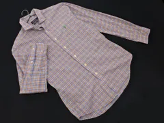 POLO RALPH LAUREN ポロ ラルフローレン チェック シャツ sizeL/青ｘオレンジ ◇■ メンズ