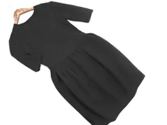 新品 snidel スナイデル ニット ドッキング ワンピース size1/黒 ◇■ レディース