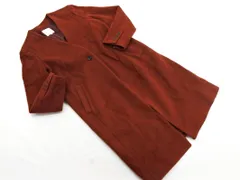 B:MING ｂｙ BEAMS ウール混 ノーカラー コート sizeL/茶 ◇■ レディース