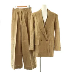 マックスマーラ MAX MARA 25SS GERLA ピュアリネン トップス パンツスーツ セットアップ ベスト 3点セット IT40 キャメル /ES ■OSのサムネイル