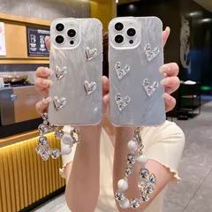 スマホケース iPhone16PROMAX 羽紗 ハート レーザーシルバー 保護カバー